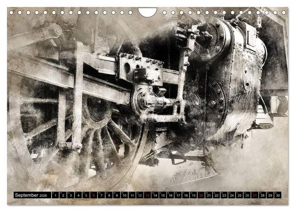 Produktbild: Dampflok Impressionen (Wandkalender 2026 DIN A4 quer), CALVENDO Monatskalender