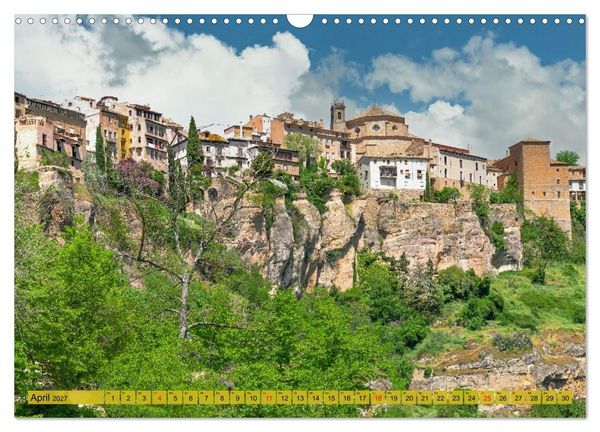 Produktbild: Die h&auml;ngenden H&auml;user von Cuenca (Wandkalender 2027 DIN A3 quer), CALVENDO Monatskalender