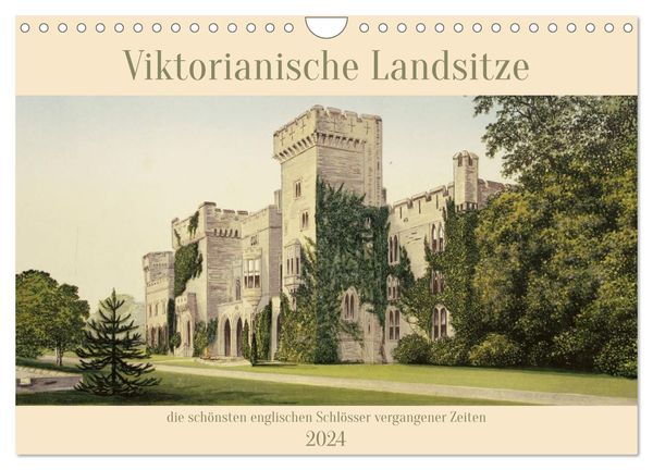 Viktorianische Landsitze (Wandkalender 2024 DIN A4 quer), CALVENDO Monatskalender