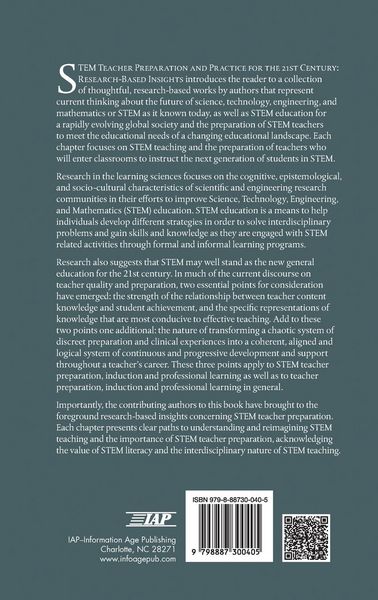 Produktbild: STEM Teacher Preparation and Practice for the 21st Century