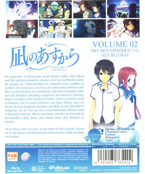 Produktbild: Nagi No Asukara - Volume 2 - Episoden 07-11