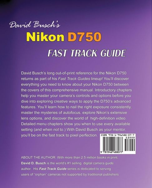 Produktbild: David Busch's Nikon D750 Fast Track Guide