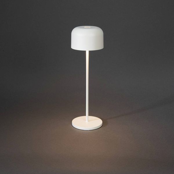 Produktbild: Konstsmide 7834-250 Lille LED-Akku-Tischlampe 3.5W Warmwei&szlig; Wei&szlig;