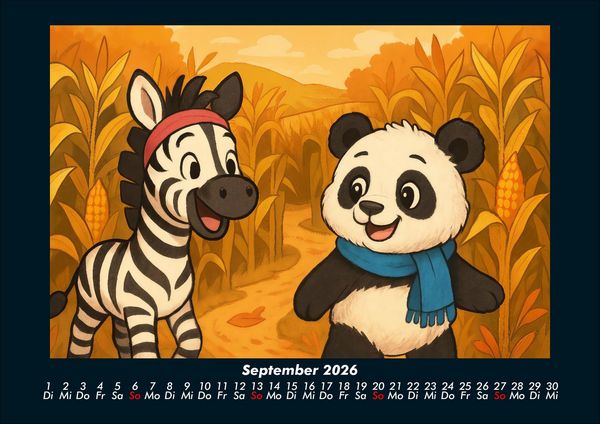 Produktbild: Zara & Pippin - Beste Freunde f&uuml;rs Jahr 2026 Fotokalender DIN A4