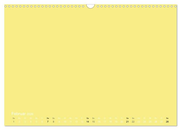Produktbild: Bastelkalender - Gelb (Wandkalender 2026 DIN A3 quer), CALVENDO Monatskalender