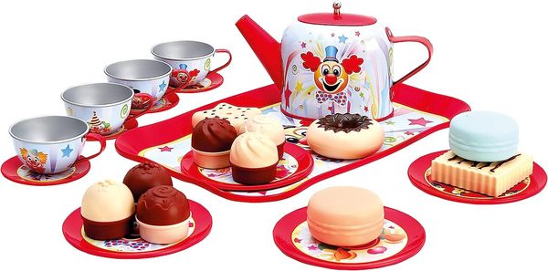 Bino 83399 - Kinder-Teeservice-Set Susie, Kinder-Geschirr-Set, 31-teilig