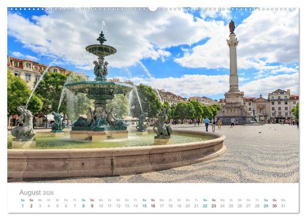 Produktbild: Lissabon - Stadt der K&ouml;nige (hochwertiger Premium Wandkalender 2026 DIN A2 quer), Kunstdruck in Hochglanz