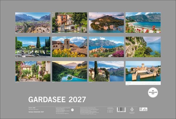 Produktbild: Gardasee Globetrotter Kalender 2027 - Von romantischen Buchten und malerischen Orten