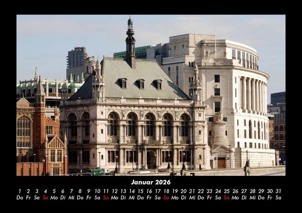 Produktbild: London 2026 Fotokalender DIN A3