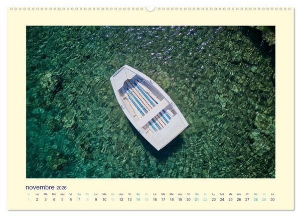 Produktbild: Les &icirc;les mythiques de Gr&egrave;ce - MILOS (Calendrier mural 2026 DIN A2 vertical), CALVENDO calendrier mensuel