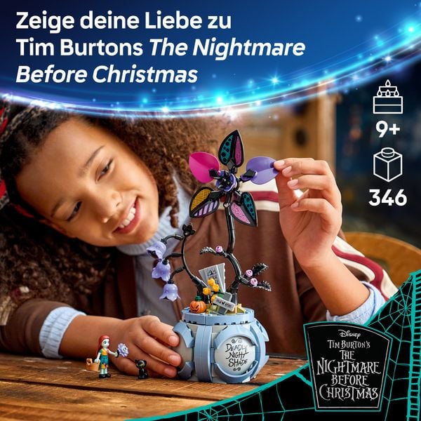 Produktbild: LEGO ǀ Disney 43288 Sallys Blumentopf, DIY Kunstblumen Deko Bastelset