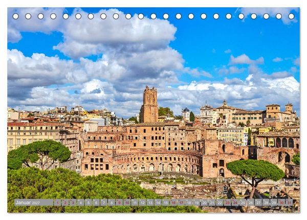Produktbild: Rom - Ewige Stadt am Tiber (Tischkalender 2027 DIN A5 quer), CALVENDO Monatskalender
