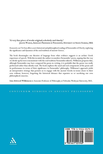 Produktbild: Parmenides and to Eon