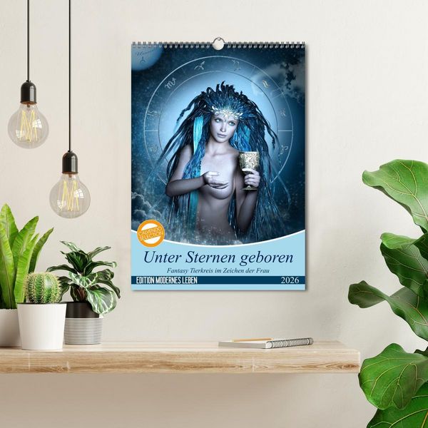 Produktbild: Unter Sternen geboren - Fantasy Tierkreis im Zeichen der Frau (Wandkalender 2026 DIN A3 hoch), CALVENDO Monatskalender