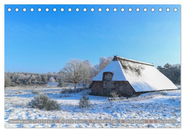 Produktbild: L&uuml;neburger Heide - Faszinierend sch&ouml;n (Tischkalender 2026 DIN A5 quer), CALVENDO Monatskalender