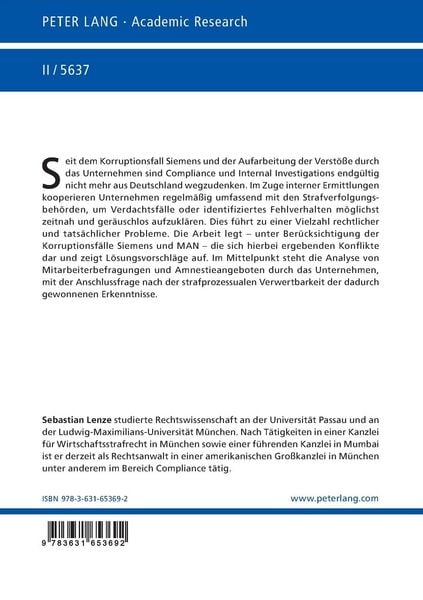 Produktbild: Compliance, Internal Investigations und Beschuldigtenrechte