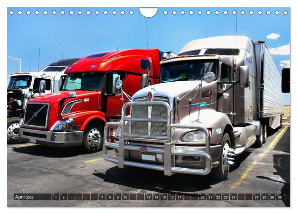 Produktbild: Amerikanische Lastwagen - Trucks (Wandkalender 2026 DIN A4 quer), CALVENDO Monatskalender