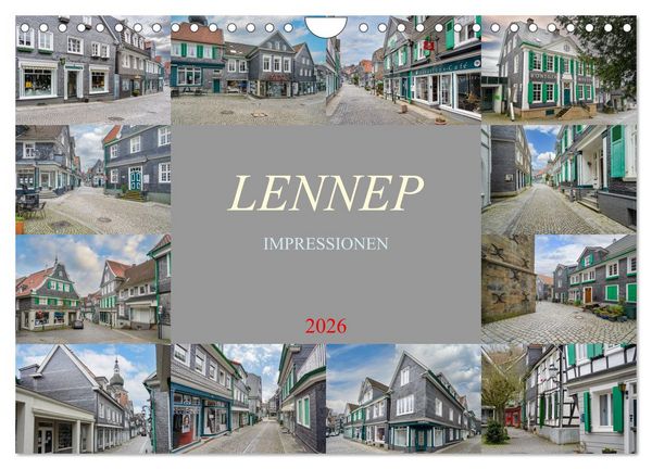 Produktbild: Lennep Impressionen (Wandkalender 2026 DIN A4 quer), CALVENDO Monatskalender