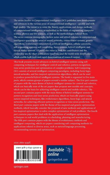 Produktbild: Recent Advances on Hybrid Intelligent Systems