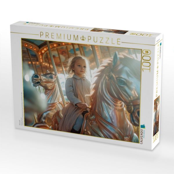 Produktbild: CALVENDO Puzzle Karussell | 1000 Teile Lege-Gr&ouml;&szlig;e 64x48cm Foto-Puzzle f&uuml;r gl&uuml;ckliche Stunden