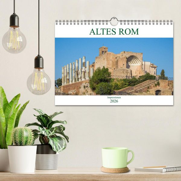 Produktbild: Altes Rom - Impressionen (Wandkalender 2026 DIN A4 quer), CALVENDO Monatskalender