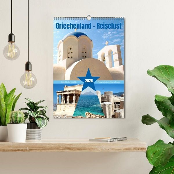 Produktbild: Griechenland - Reiselust (Wandkalender 2026 DIN A3 hoch), CALVENDO Monatskalender
