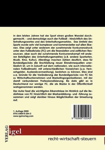 Produktbild: Brand Management: Identit&auml;tsorientierte Markenf&uuml;hrung f&uuml;r Fu&szlig;ballclubs