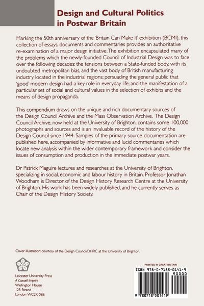 Produktbild: Design and Cultural Politics in Postwar Britain
