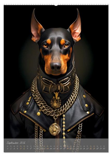 Produktbild: CHARAKTIERE Hunde mit Profil (Wandkalender 2026 DIN A2 hoch), CALVENDO Monatskalender