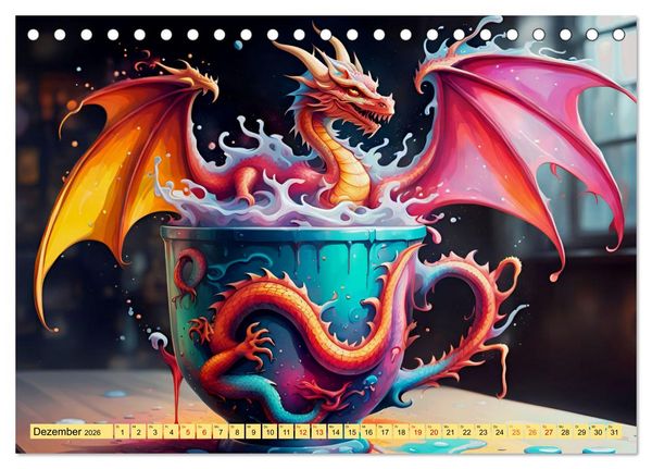 Produktbild: Tierische Kaffeestunden (Tischkalender 2026 DIN A5 quer), CALVENDO Monatskalender