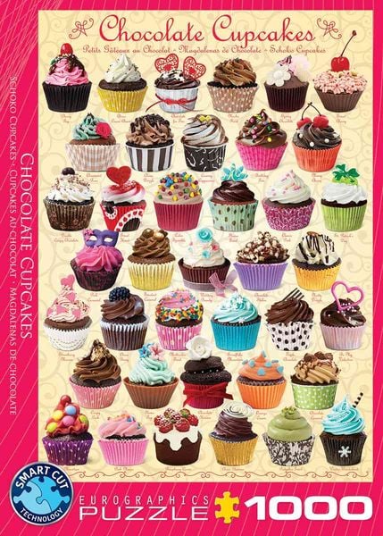 Eurographics 6000-0587 - Schokoladen Cupcakes , Puzzle, 1.000 Teile