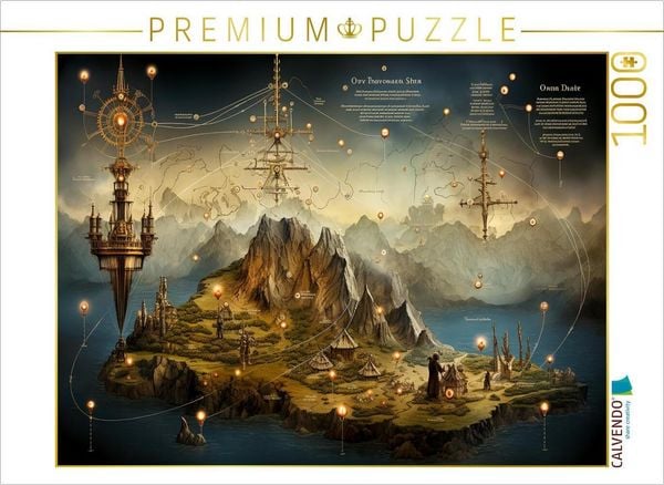 Produktbild: CALVENDO Puzzle Gebirge | 1000 Teile Lege-Gr&ouml;&szlig;e 64x48cm Foto-Puzzle f&uuml;r gl&uuml;ckliche Stunden