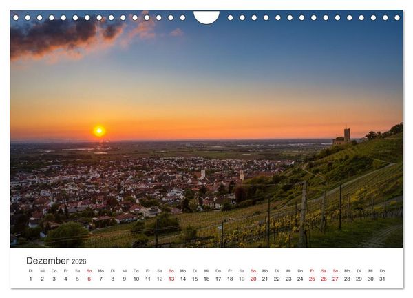Produktbild: Schriesheim an der Bergstra&szlig;e - Impressionen aus Stadt und Natur (Wandkalender 2026 DIN A4 quer), CALVENDO Monatskalender