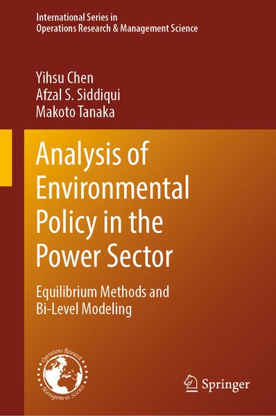 Produktbild: Analysis of Environmental Policy in the Power Sector