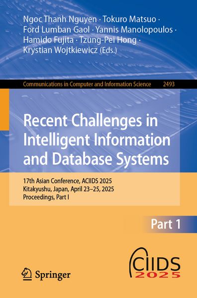 Produktbild: Recent Challenges in Intelligent Information and Database Systems