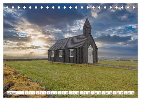 Produktbild: Die Farben Islands (Tischkalender 2026 DIN A5 quer), CALVENDO Monatskalender