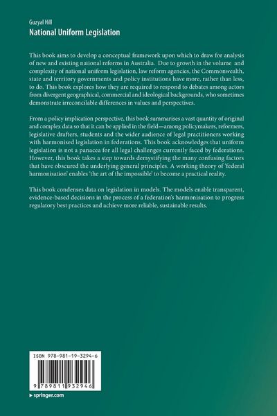 Produktbild: National Uniform Legislation