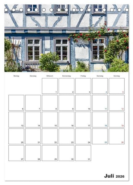 Produktbild: Rheingau Terminplaner (Tischkalender 2026 DIN A5 hoch), CALVENDO Monatskalender