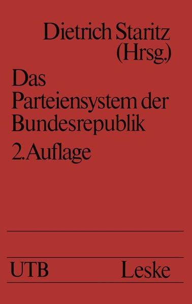 Das Parteiensystem der Bundesrepublik, Taschenbuch von , VS Verlag für Sozialwissenschaften, 9783322937216