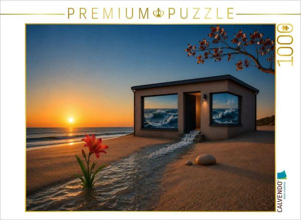 CALVENDO Puzzle Hier wohnt das Meer | 1000 Teile Lege-Größe 64 × 48 cm Foto-Puzzle für glückliche Stunden