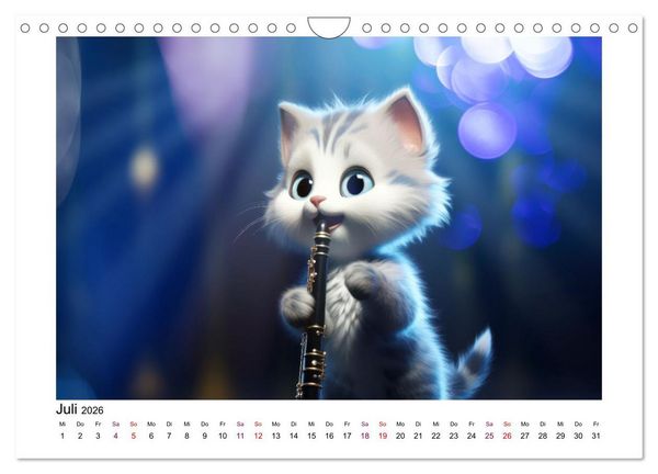 Produktbild: CatDogBand (Wandkalender 2026 DIN A4 quer), CALVENDO Monatskalender
