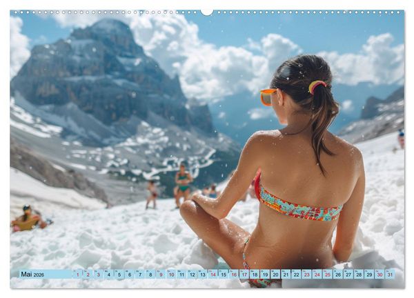 Produktbild: Eisbaden (Wandkalender 2026 DIN A2 quer), CALVENDO Monatskalender
