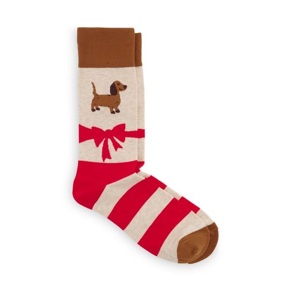 Produktbild: Socke Festtagsdackel Gr. 42-46