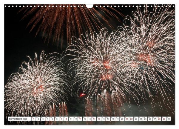 Produktbild: Feux d'Artifice - Miracles dans le ciel (Calendrier mural 2026 DIN A3 vertical), CALVENDO calendrier mensuel