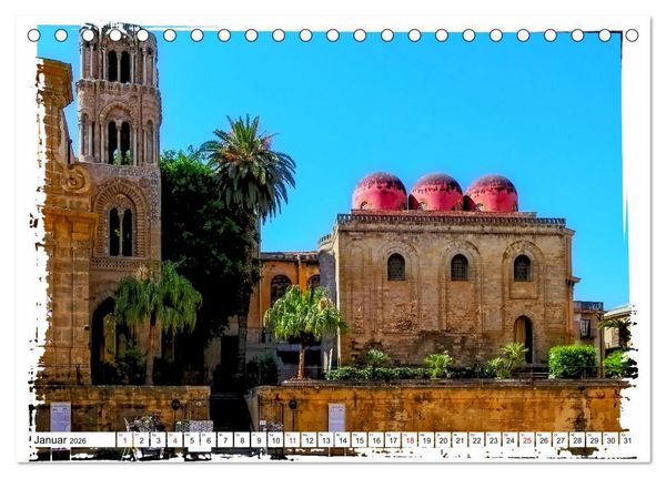 Produktbild: Palermo die marode Sch&ouml;nheit (Tischkalender 2026 DIN A5 quer), CALVENDO Monatskalender