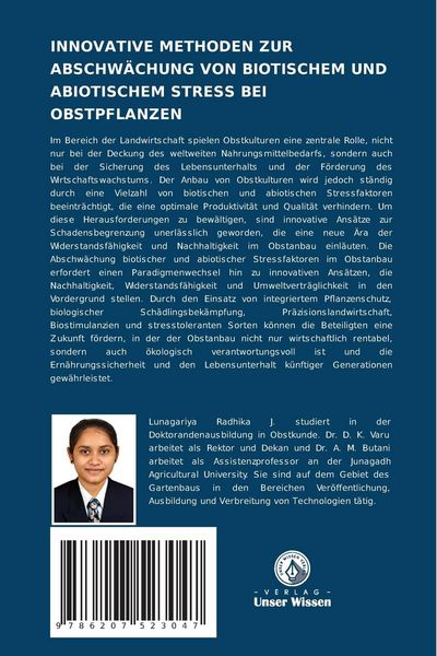 Produktbild: Innovative Methoden Zur Abschw&auml;chung von Biotischem und Abiotischem Stress bei Obstpflanzen