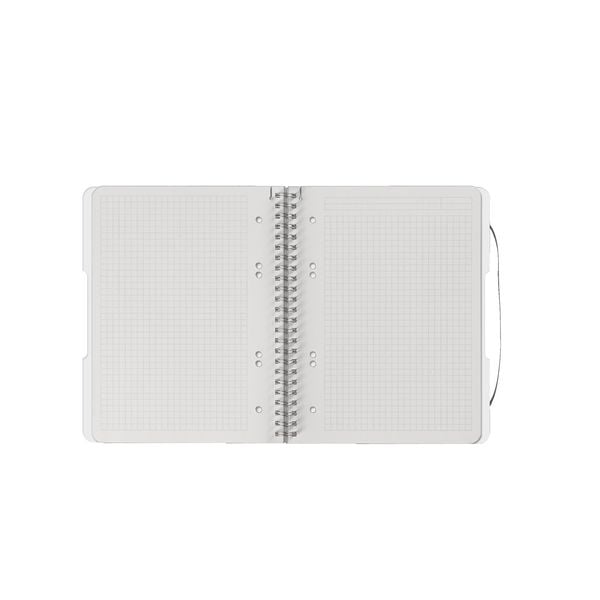 Produktbild: Herlitz Spiralblock A5 to go 80 Blatt kariert transparent