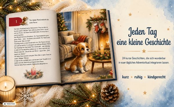 Produktbild: Der magische Adventskalender f&uuml;r Babys & Kleinkinder - 24 kurze Geschichten - 24 kleine Geschichten zum Vorlesen, Kuscheln und gemeinsamen Entdecken in der Adventszeit