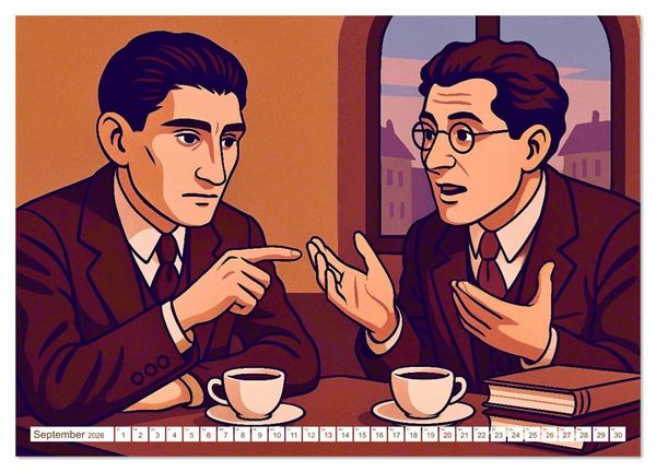 Produktbild: Franz Kafka (Wandkalender 2026 DIN A2 quer), CALVENDO Monatskalender