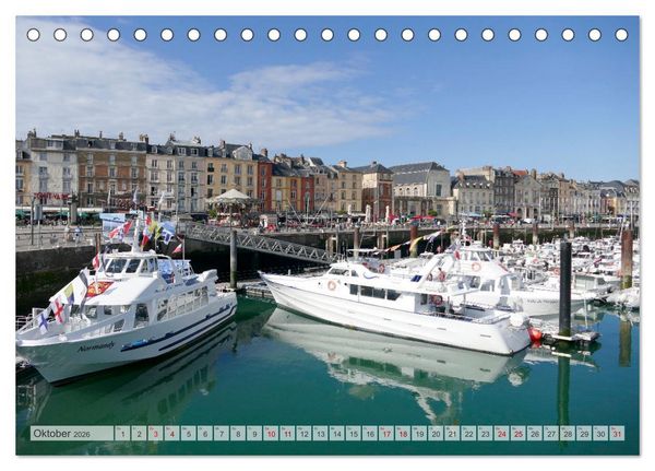Produktbild: Normandie erleben (Tischkalender 2026 DIN A5 quer), CALVENDO Monatskalender